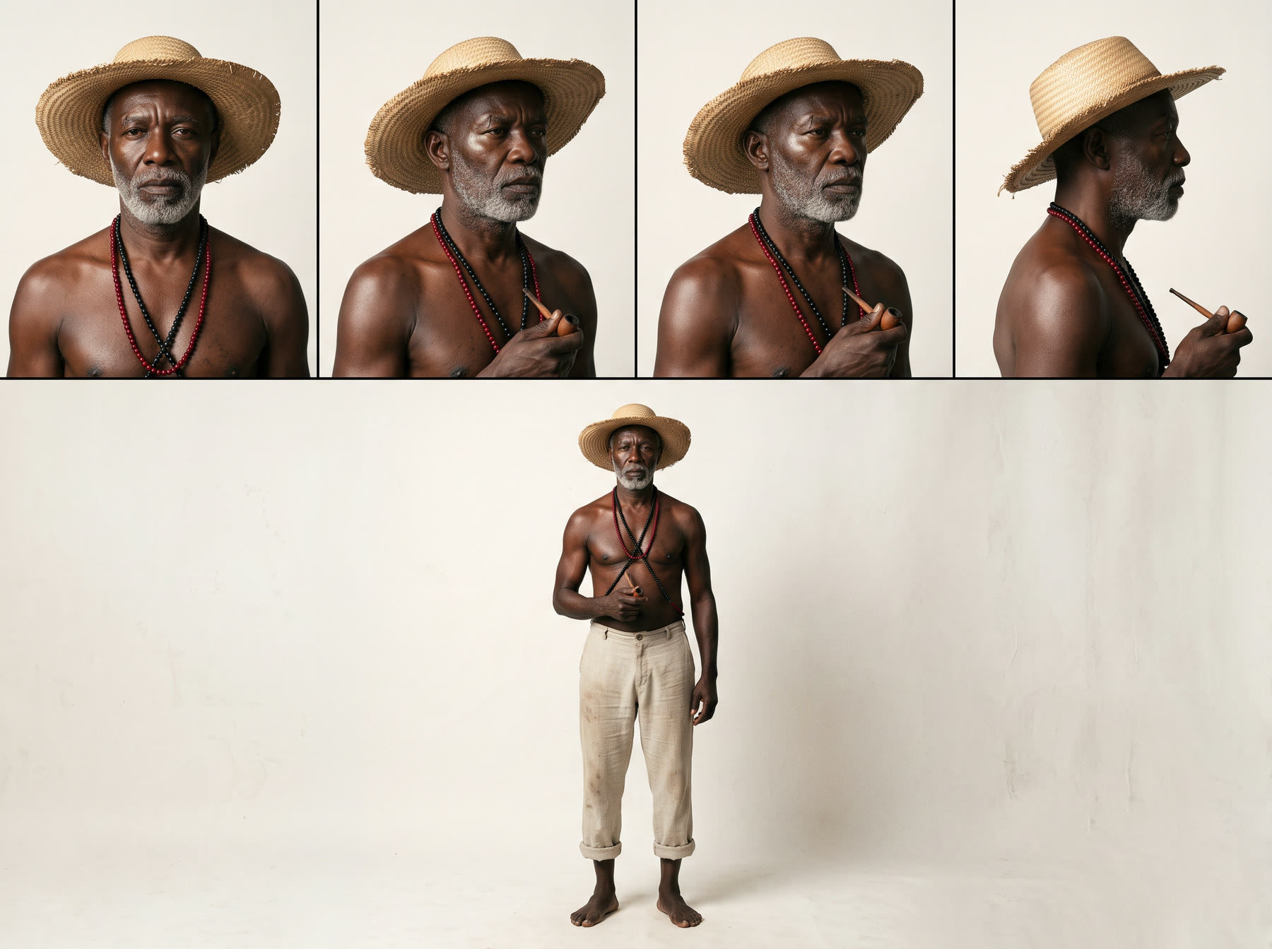 Character sheet — Benício, a referência de consistência do filme