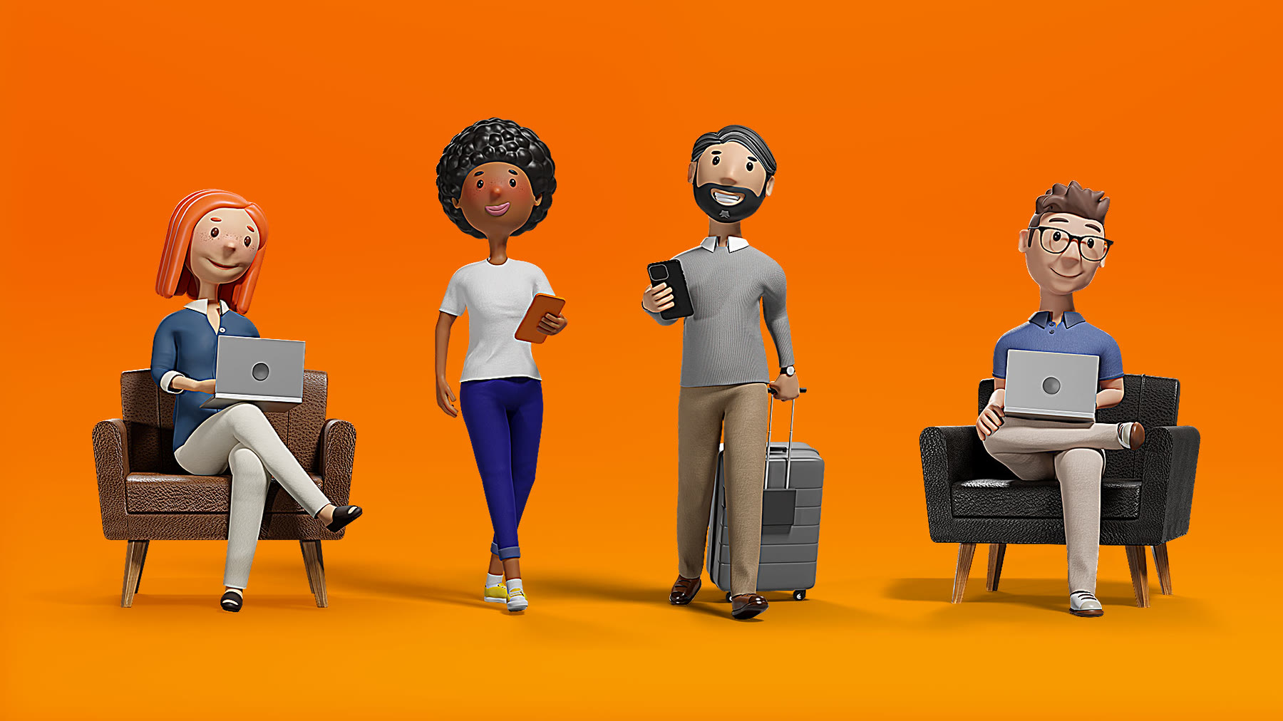 Itaú — Personagens